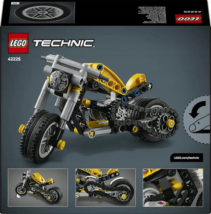 LEGO 42225 TECHNIC Geltonas motociklas