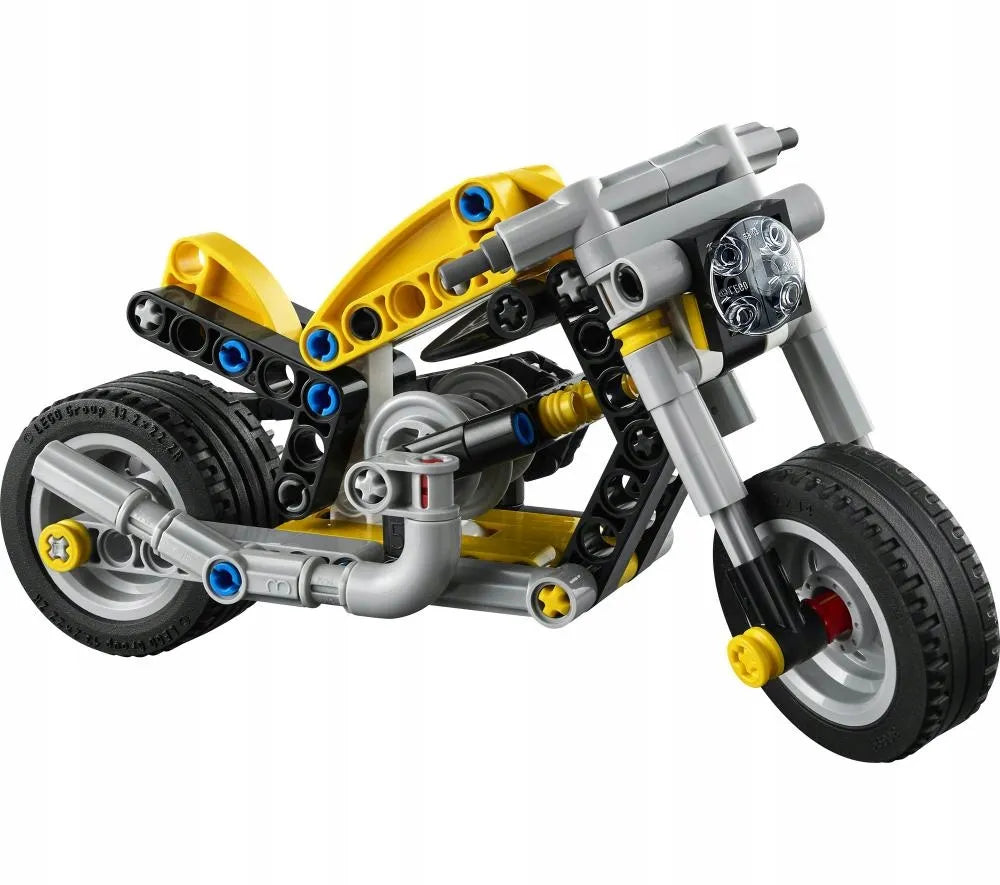 LEGO 42225 TECHNIC Geltonas motociklas