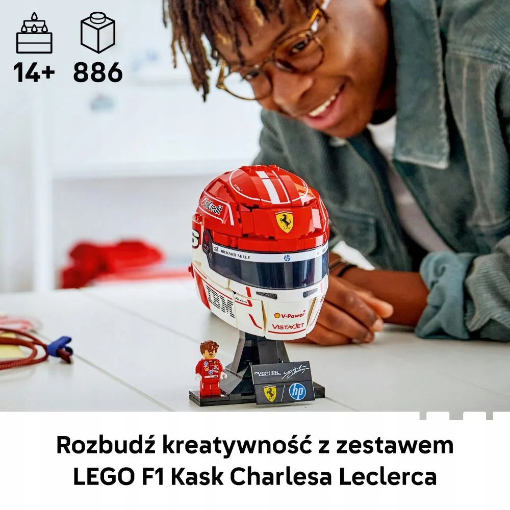 LEGO 43014 EDITIONS SPORTS Charles Leclerc Scuderia Ferrari HP šalmas
