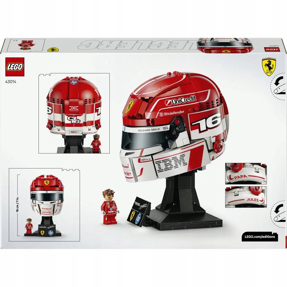 LEGO 43014 EDITIONS SPORTS Charles Leclerc Scuderia Ferrari HP šalmas