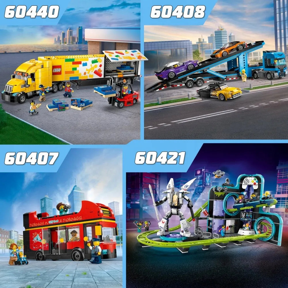 LEGO 60407 CITY Raudonasis dviaukštis autobusas