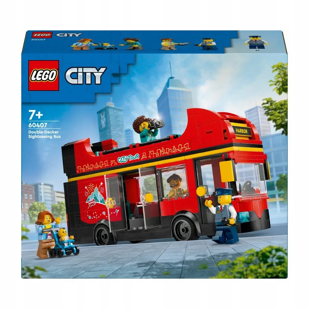 LEGO 60407 CITY Raudonasis dviaukštis autobusas
