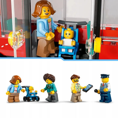 LEGO 60407 CITY Raudonasis dviaukštis autobusas
