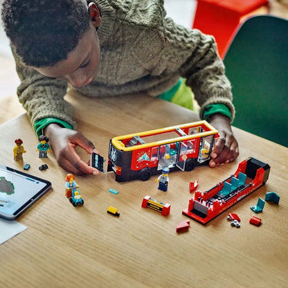 LEGO 60407 CITY Raudonasis dviaukštis autobusas