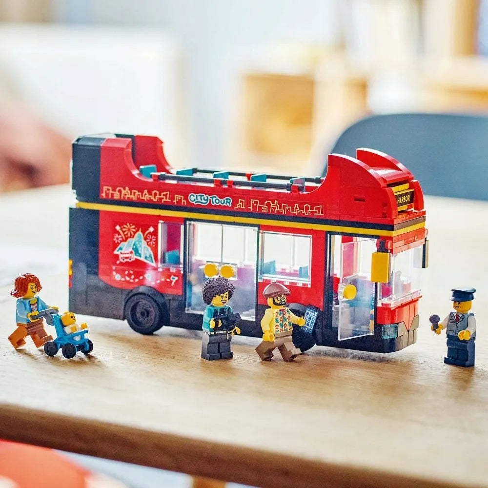 LEGO 60407 CITY Raudonasis dviaukštis autobusas