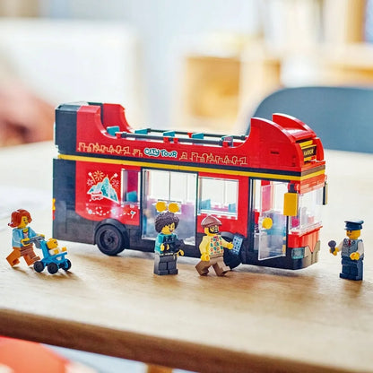 LEGO 60407 CITY Raudonasis dviaukštis autobusas