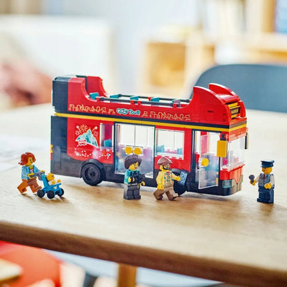 LEGO 60407 CITY Raudonasis dviaukštis autobusas