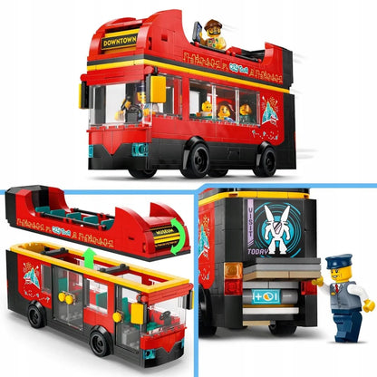 LEGO 60407 CITY Raudonasis dviaukštis autobusas