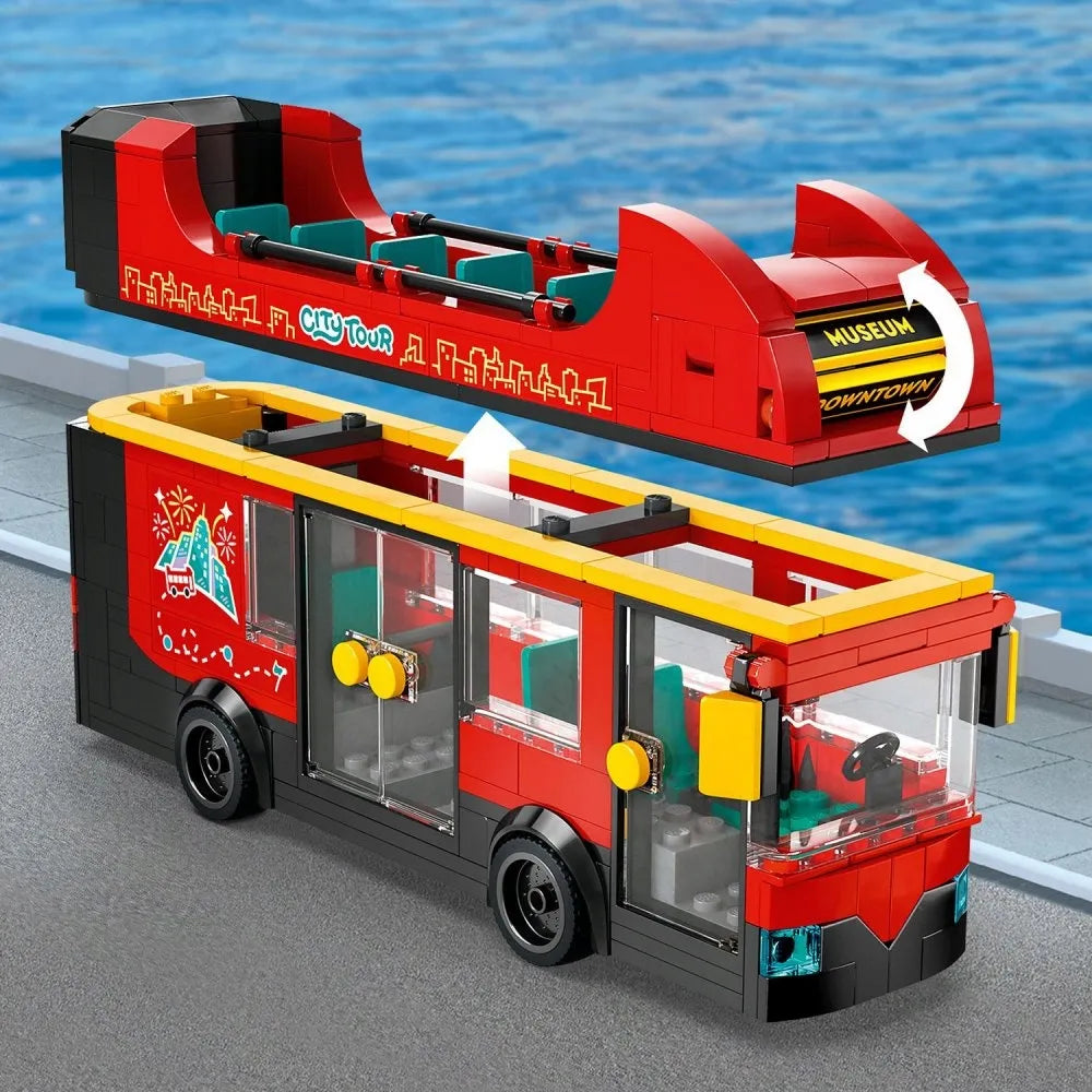 LEGO 60407 CITY Raudonasis dviaukštis autobusas