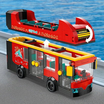 LEGO 60407 CITY Raudonasis dviaukštis autobusas