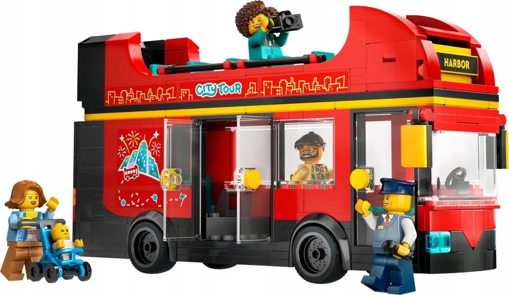LEGO 60407 CITY Raudonasis dviaukštis autobusas