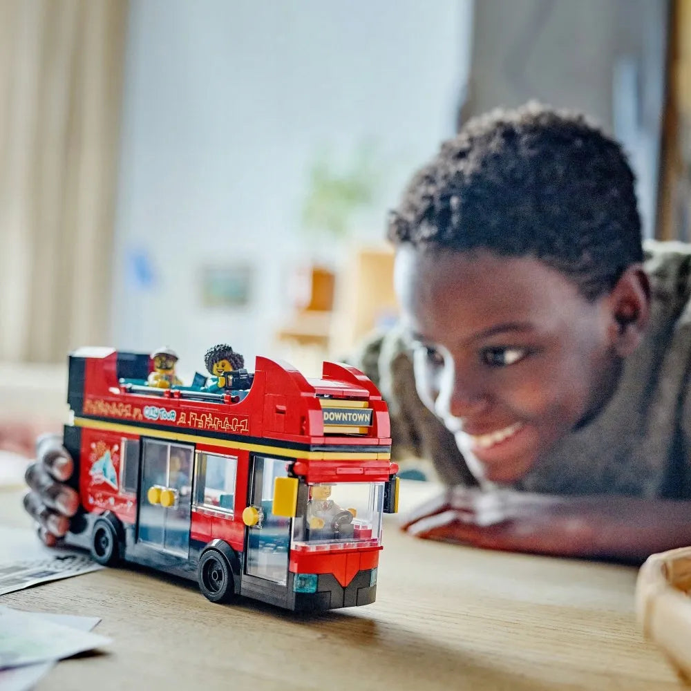 LEGO 60407 CITY Raudonasis dviaukštis autobusas