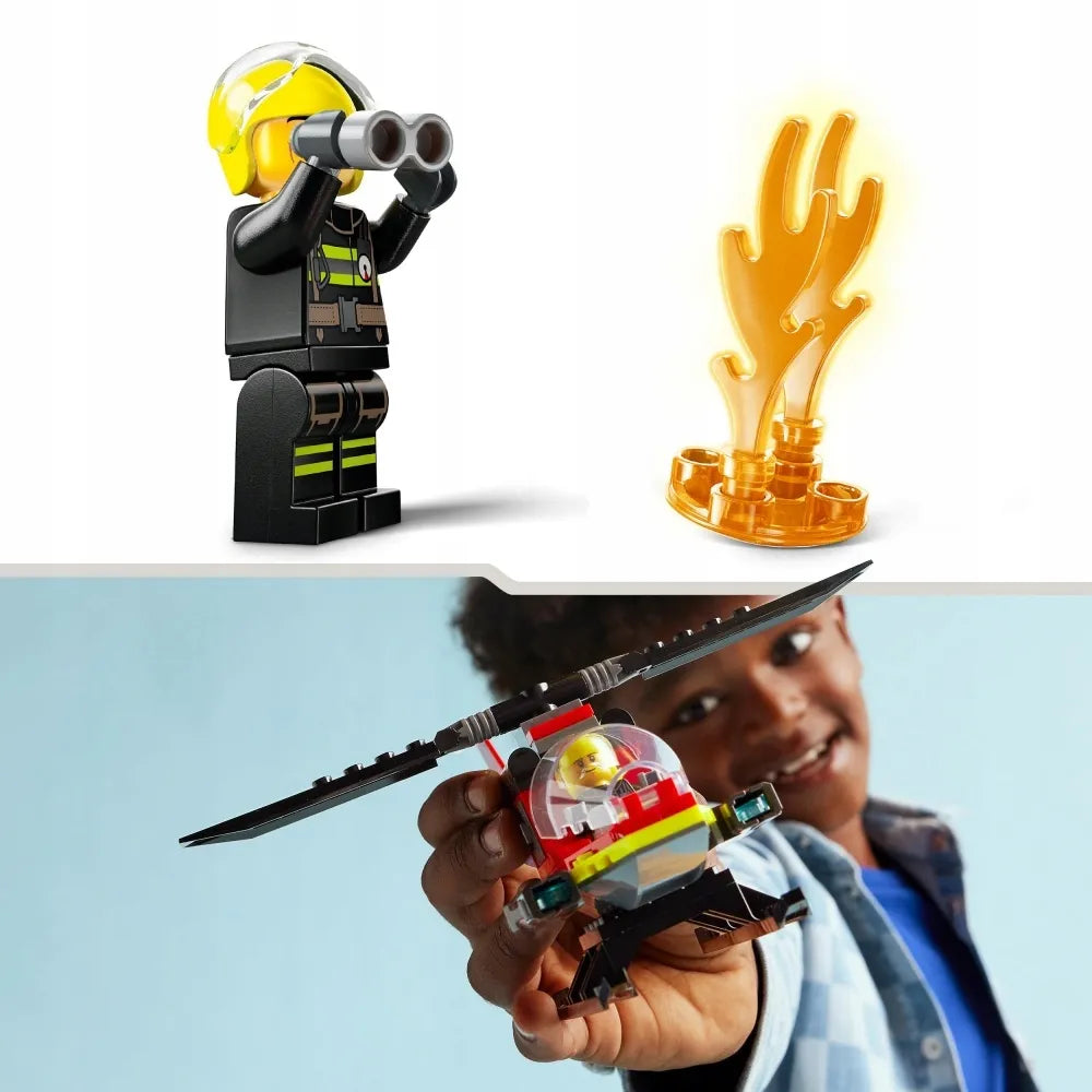 LEGO 60411 CITY Ugniagesių gelbėjimo sraigtasparnis