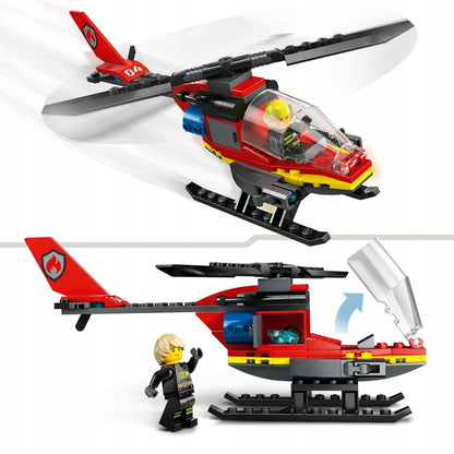 LEGO 60411 CITY Ugniagesių gelbėjimo sraigtasparnis