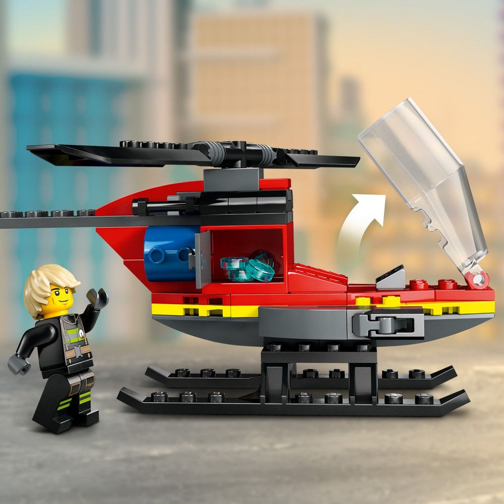 LEGO 60411 CITY Ugniagesių gelbėjimo sraigtasparnis