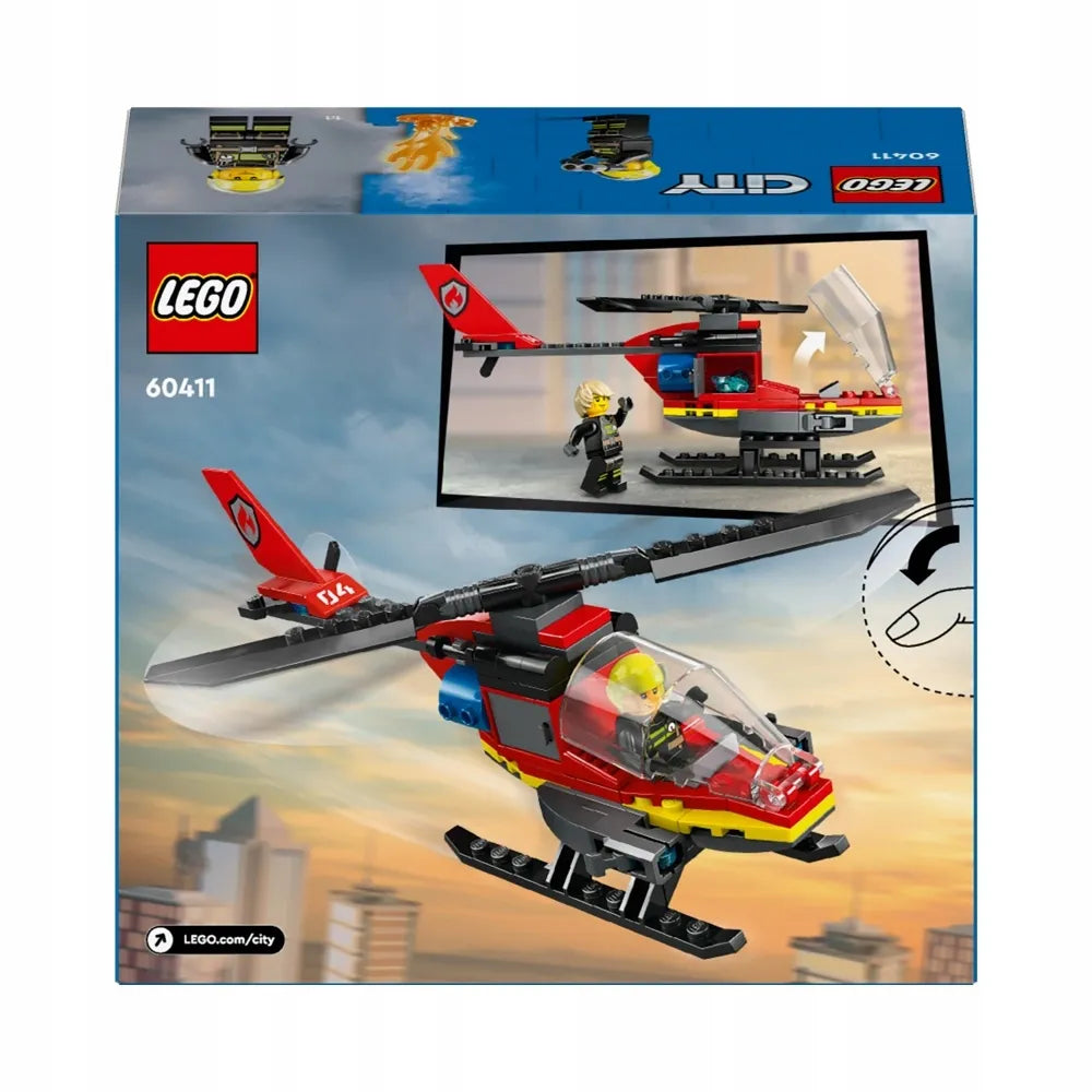 LEGO 60411 CITY Ugniagesių gelbėjimo sraigtasparnis