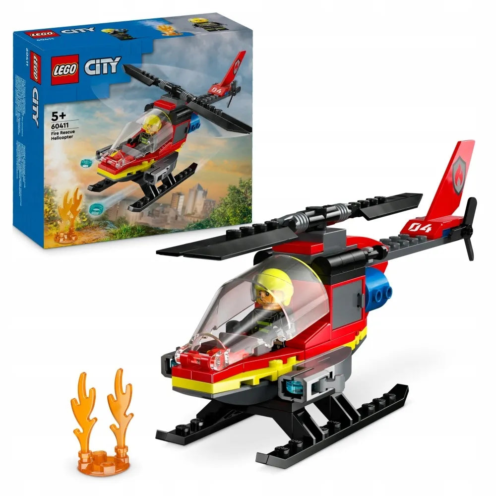 LEGO 60411 CITY Ugniagesių gelbėjimo sraigtasparnis