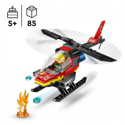 LEGO 60411 CITY Ugniagesių gelbėjimo sraigtasparnis
