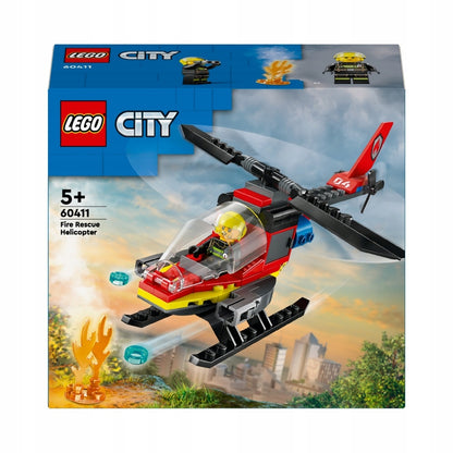 LEGO 60411 CITY Ugniagesių gelbėjimo sraigtasparnis