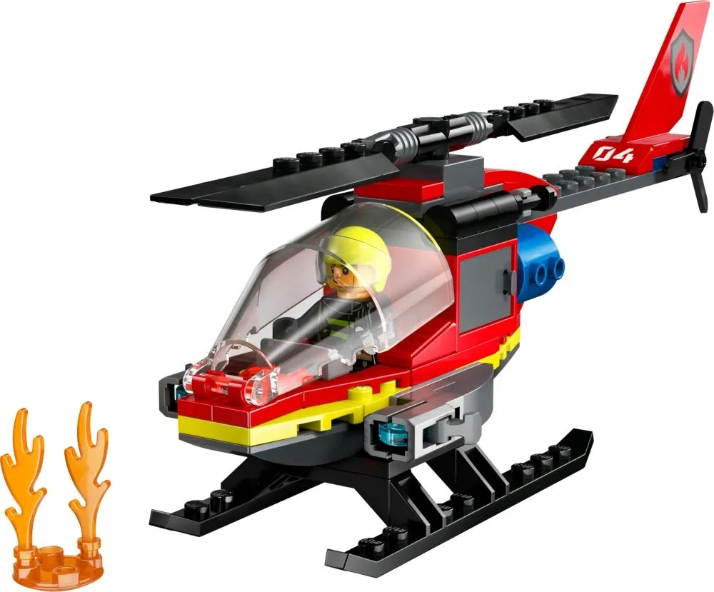 LEGO 60411 CITY Ugniagesių gelbėjimo sraigtasparnis