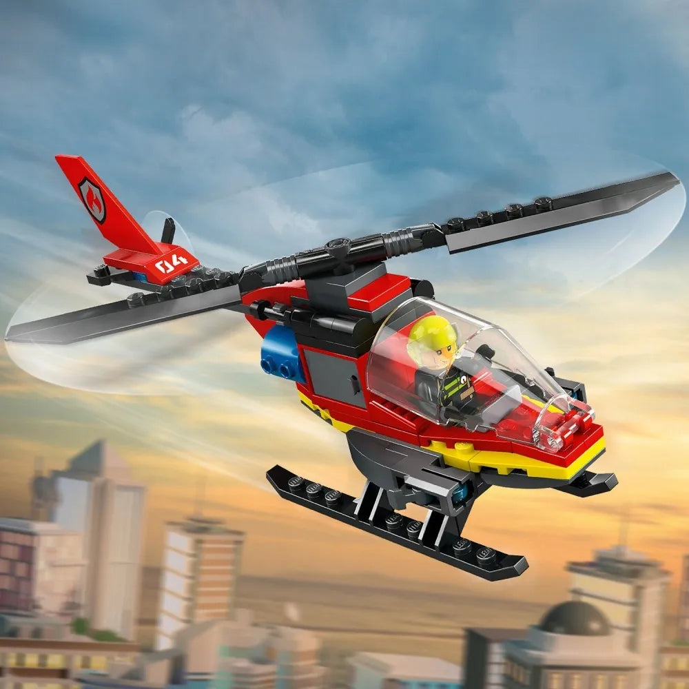 LEGO 60411 CITY Ugniagesių gelbėjimo sraigtasparnis