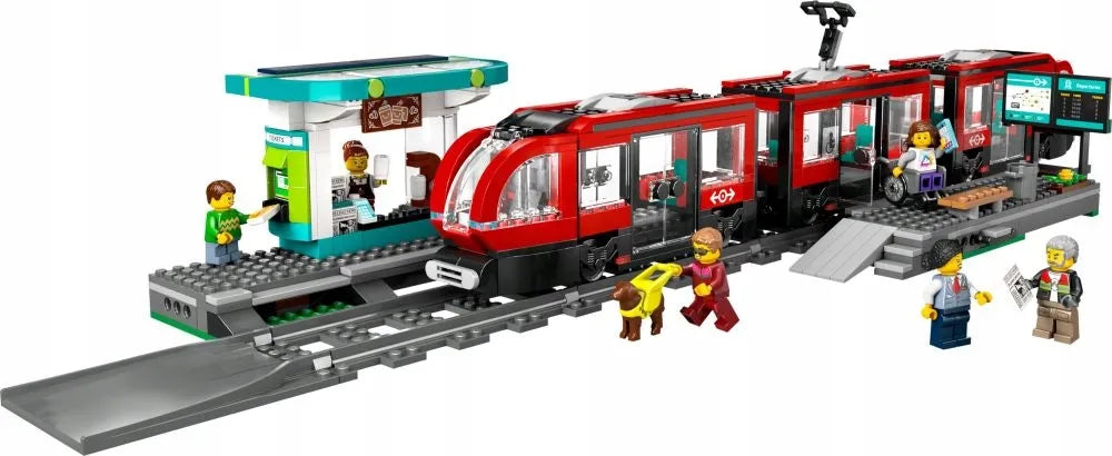 LEGO 60423 CITY Miesto tramvajus ir stotelė
