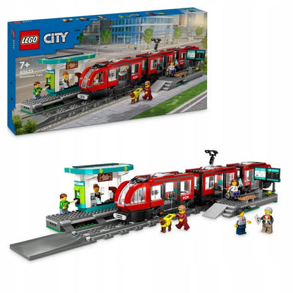 LEGO 60423 CITY Miesto tramvajus ir stotelė
