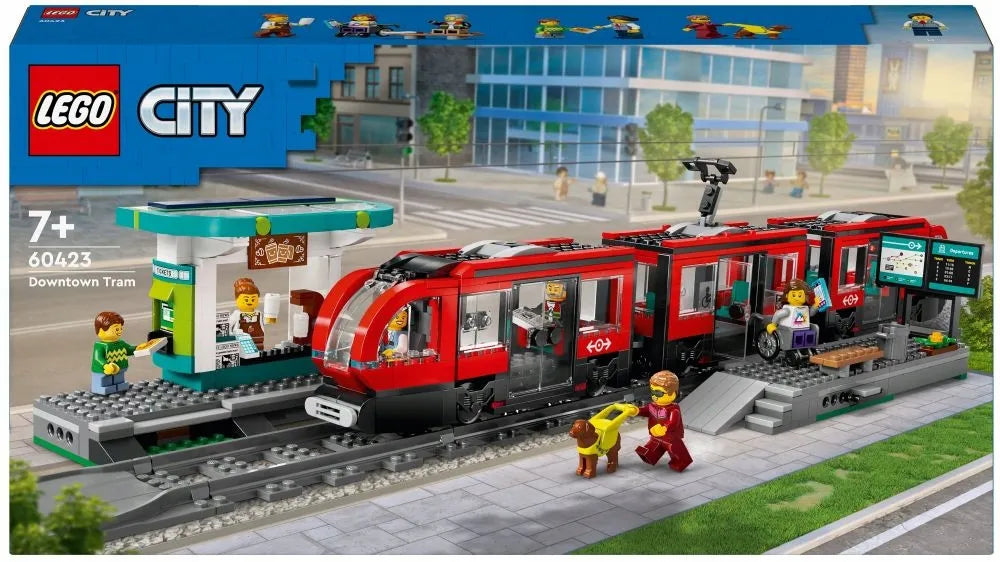 LEGO 60423 CITY Miesto tramvajus ir stotelė