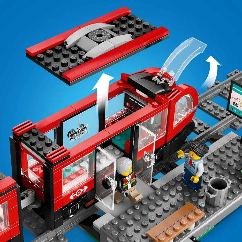LEGO 60423 CITY Miesto tramvajus ir stotelė