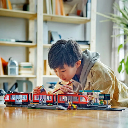 LEGO 60423 CITY Miesto tramvajus ir stotelė