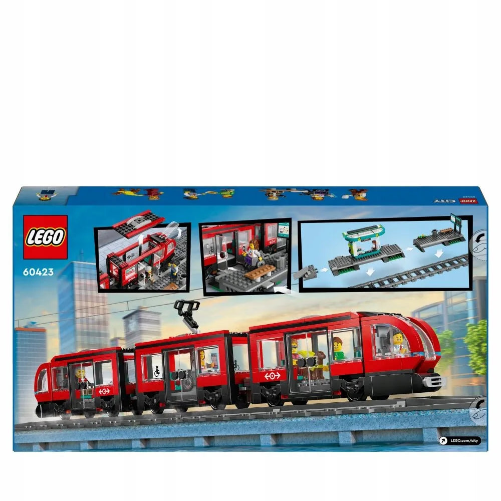 LEGO 60423 CITY Miesto tramvajus ir stotelė