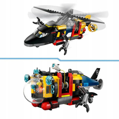 LEGO 60462 CITY Rinkinys su sraigtasparniu, gaisrinės automobiliu ir povandeniniu laivu