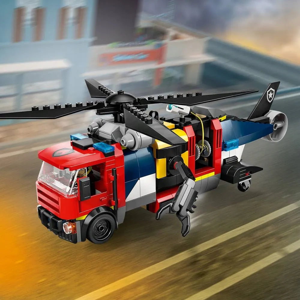 LEGO 60462 CITY Rinkinys su sraigtasparniu, gaisrinės automobiliu ir povandeniniu laivu