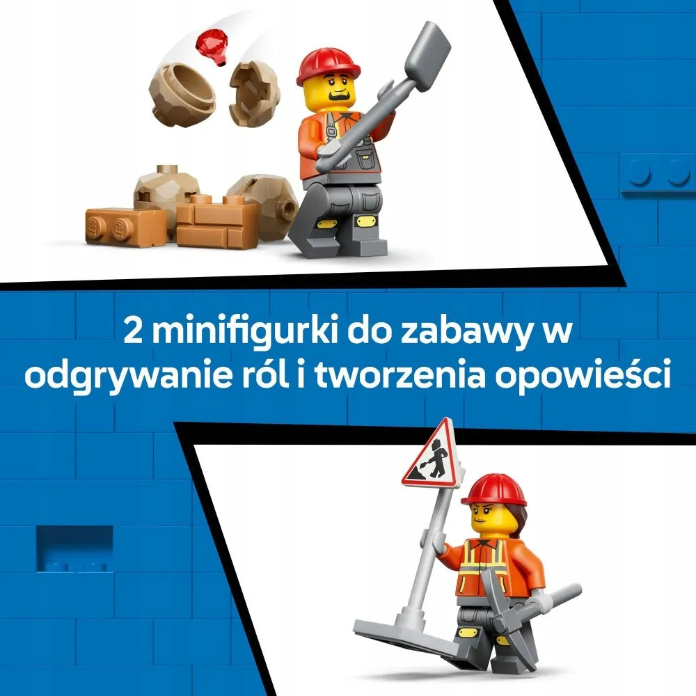 LEGO 60480 CITY Geltonas ekskavatorius-krautuvas
