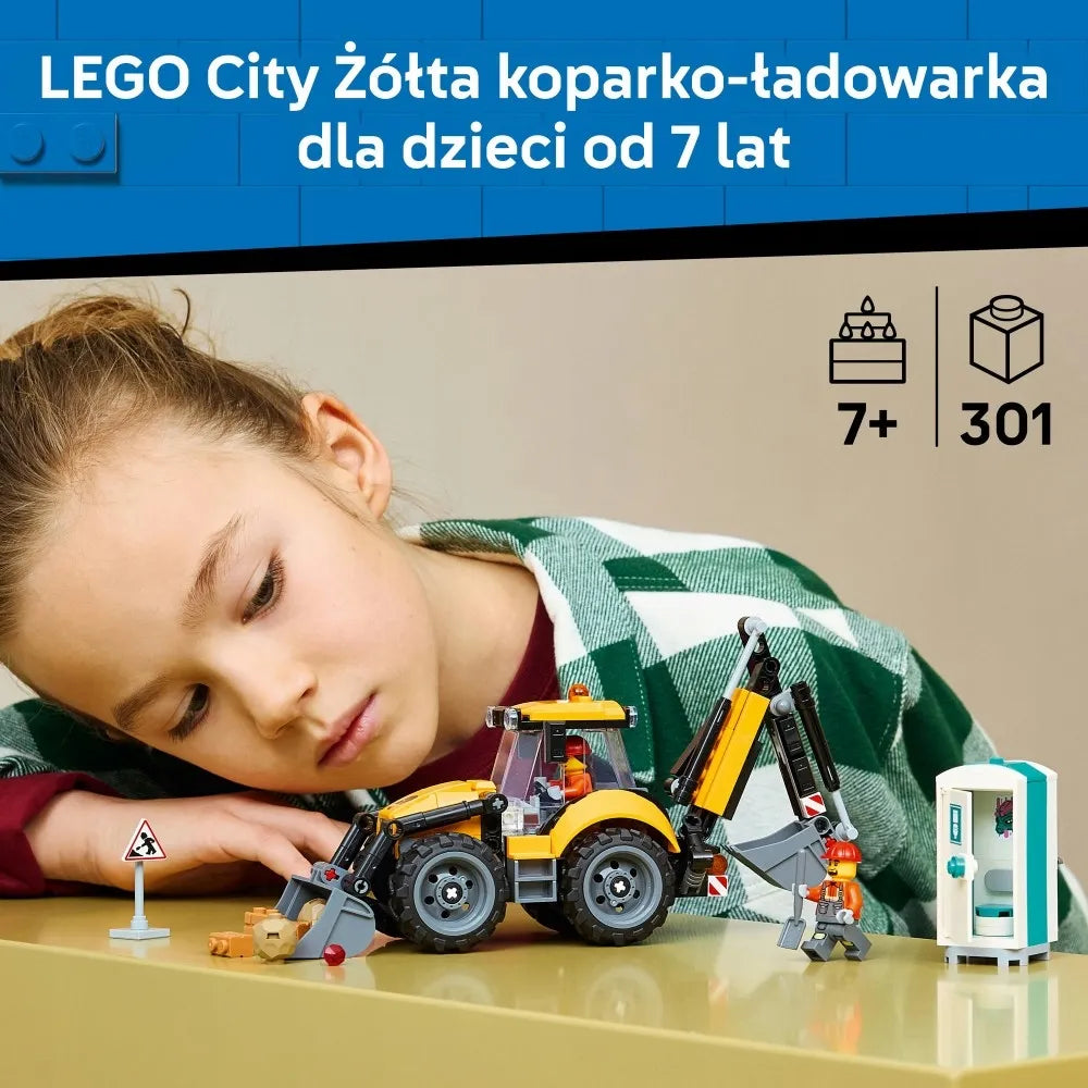 LEGO 60480 CITY Geltonas ekskavatorius-krautuvas