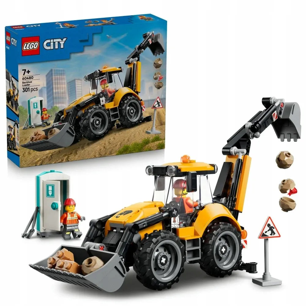 LEGO 60480 CITY Geltonas ekskavatorius-krautuvas
