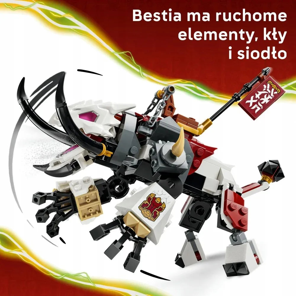 LEGO 71863 NINJAGO Zilvar ir drakono žvėris Grimtak