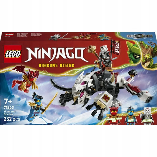 LEGO 71863 NINJAGO Zilvar ir drakono žvėris Grimtak
