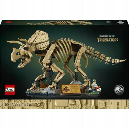 LEGO 77985 Jurassic World. Dinozaurų skeletai: triceratopsas