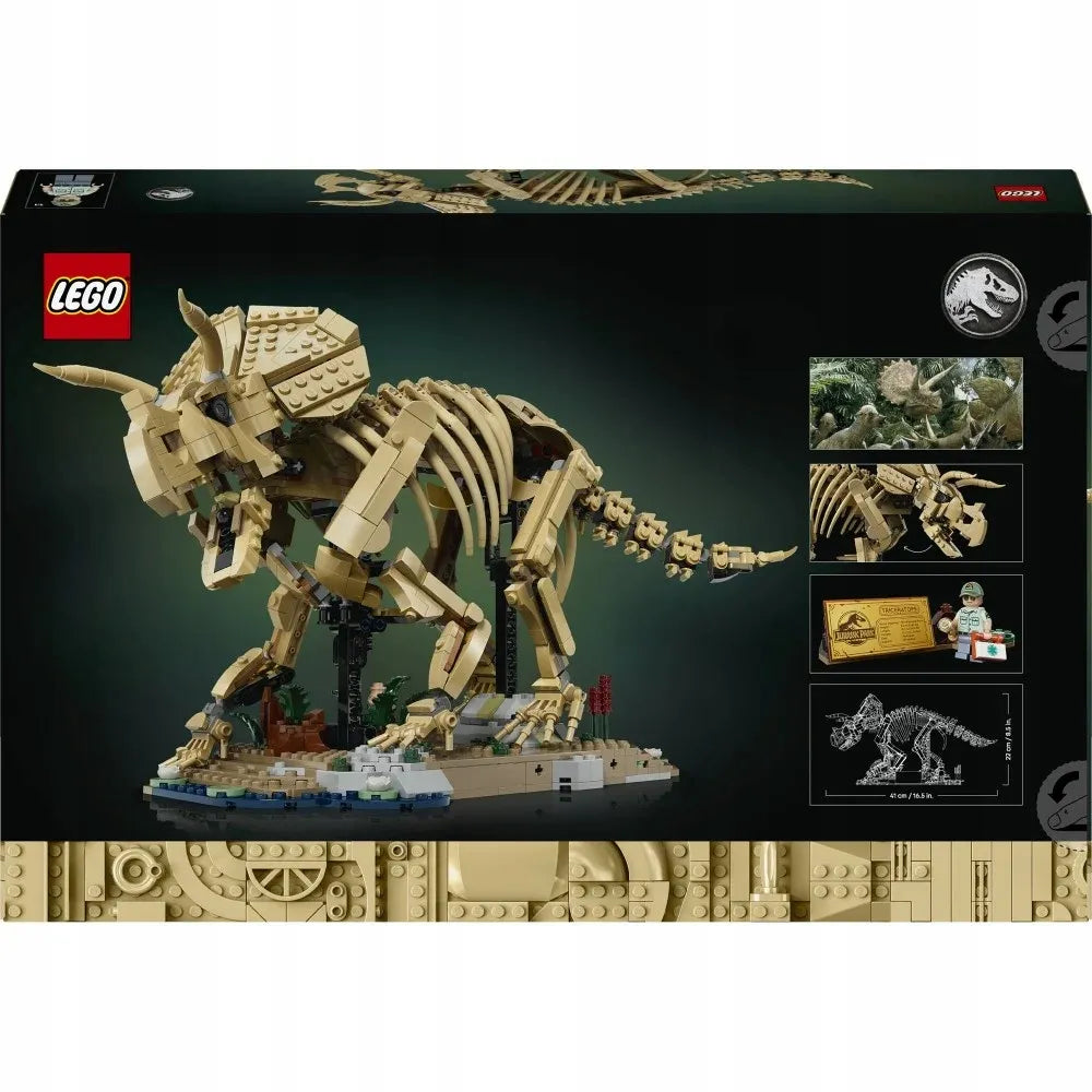 LEGO 77985 Jurassic World. Dinozaurų skeletai: triceratopsas