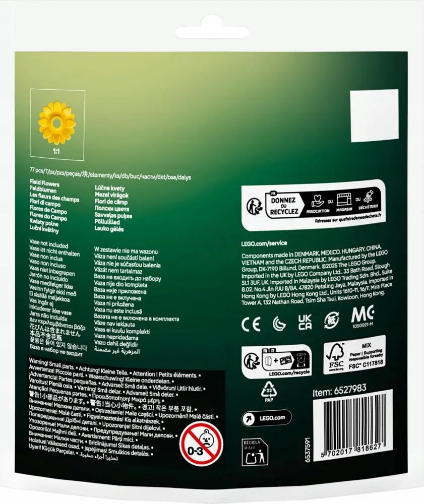 LEGO BOTANICALS Laukų gėlės 30701