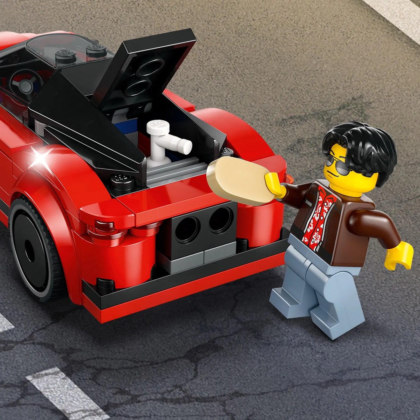 LEGO City 60448 Raudonas sportinis automobilis