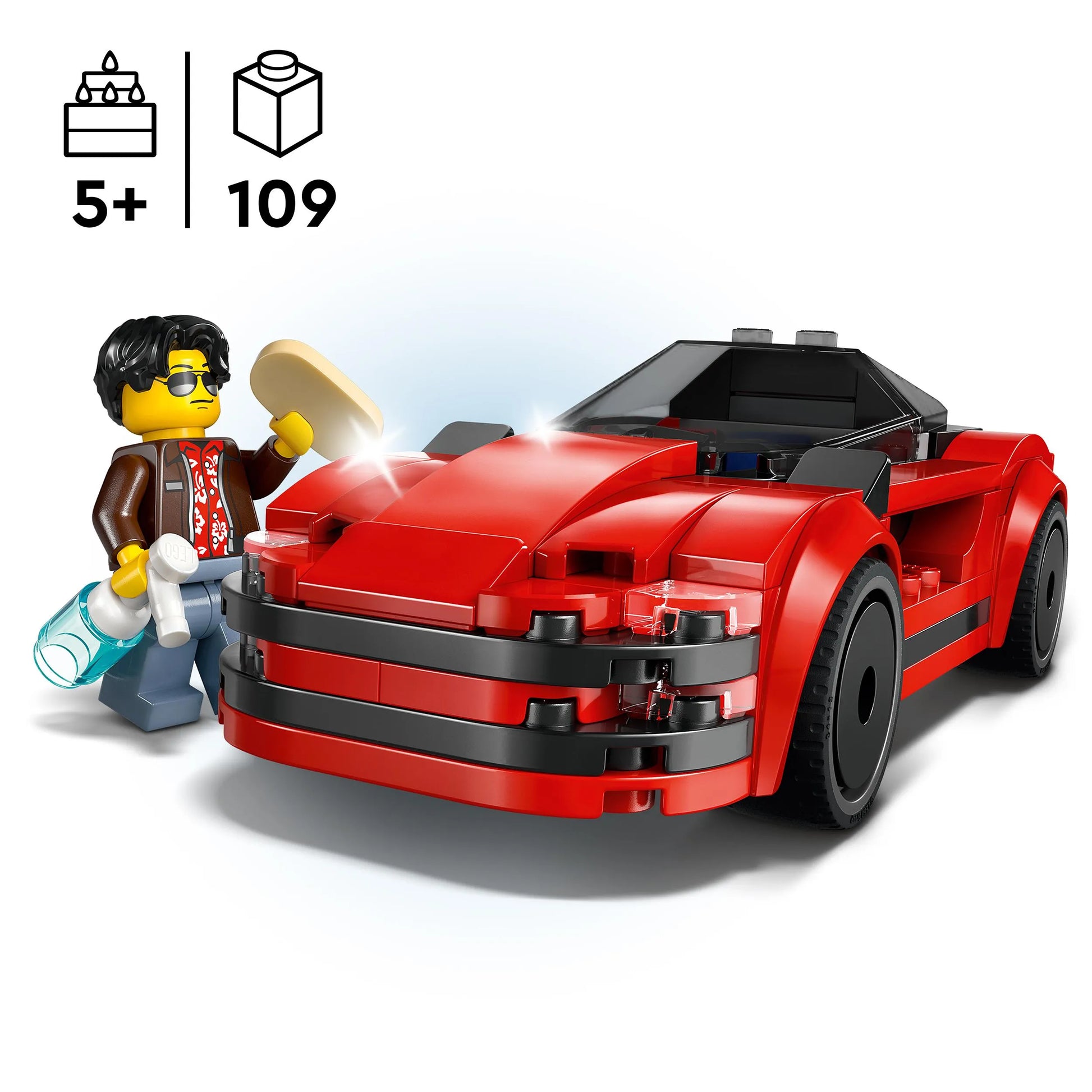 LEGO City 60448 Raudonas sportinis automobilis