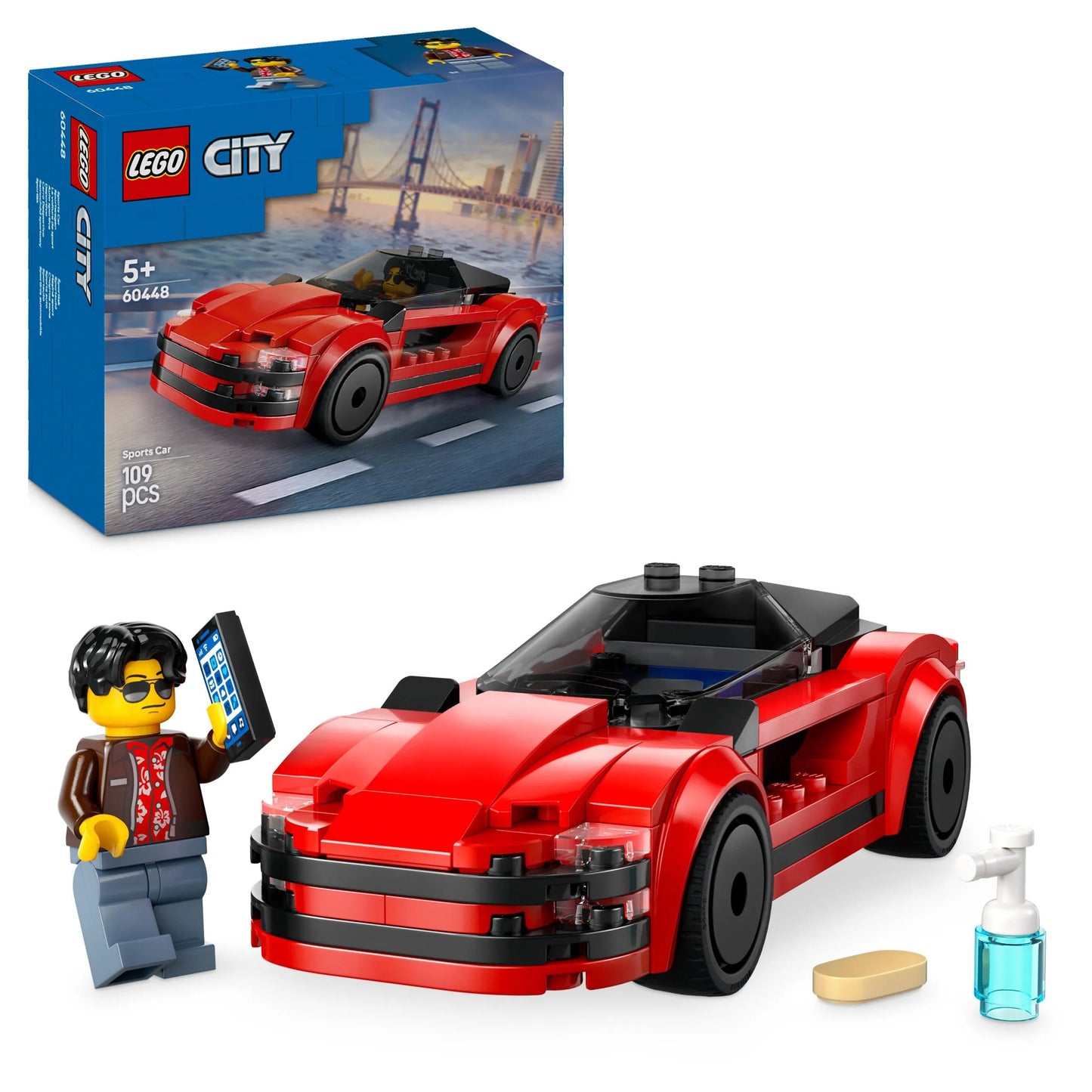 LEGO City 60448 Raudonas sportinis automobilis