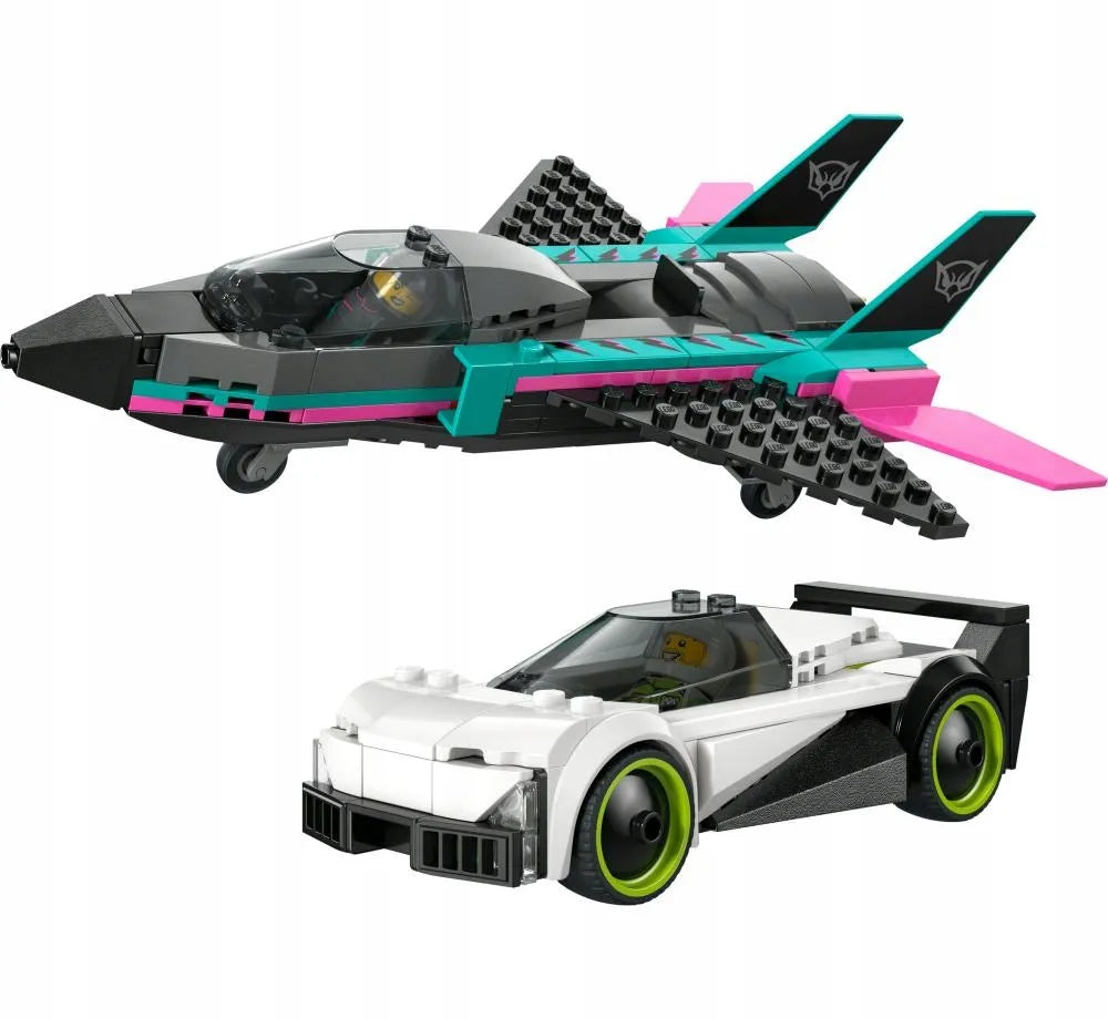LEGO City 60489 Reaktyvinis lėktuvas prieš automobilį
