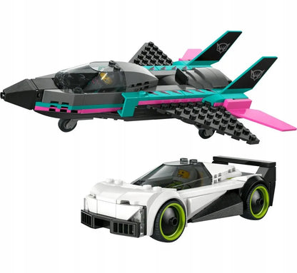 LEGO City 60489 Reaktyvinis lėktuvas prieš automobilį