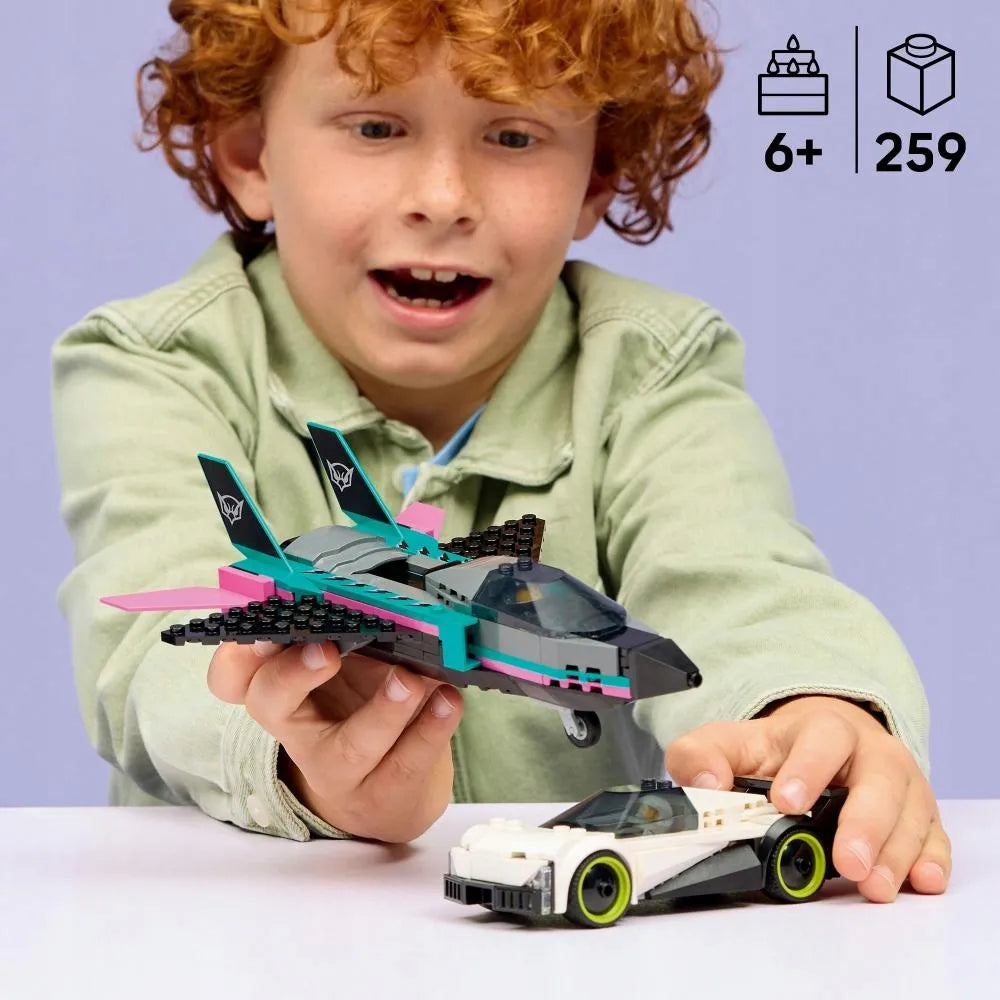 LEGO City 60489 Reaktyvinis lėktuvas prieš automobilį