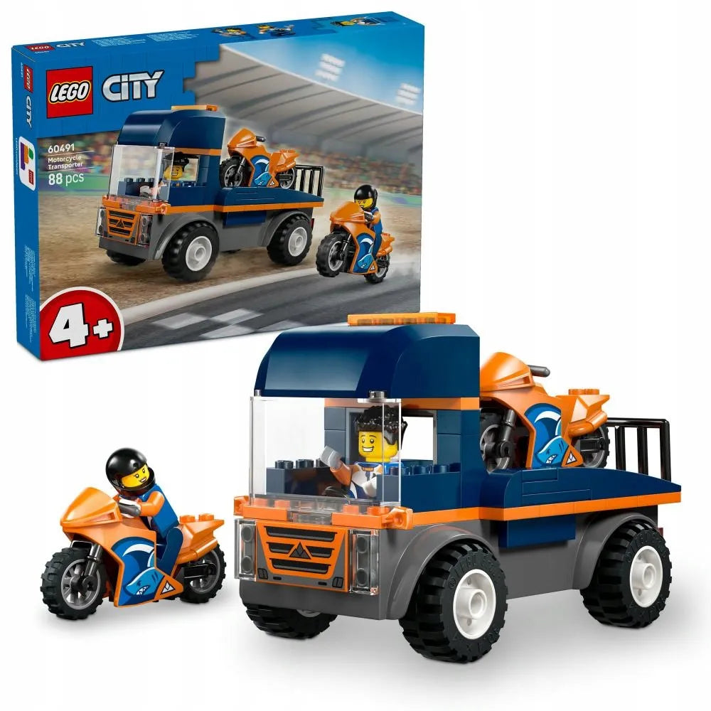 LEGO City 60491 Motociklų transporteris