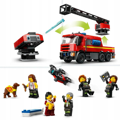 LEGO City gaisrinė su gaisriniu automobiliu 60414