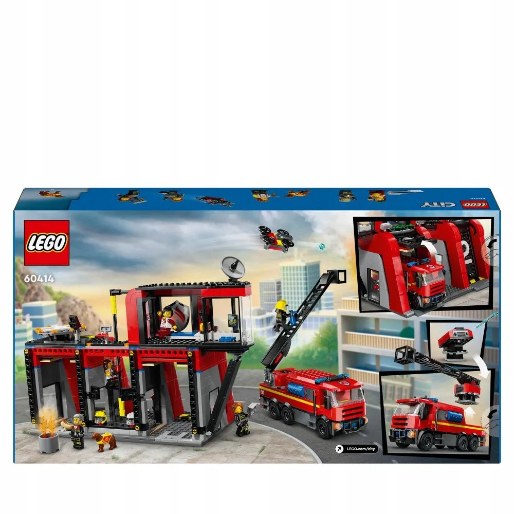 LEGO City gaisrinė su gaisriniu automobiliu 60414
